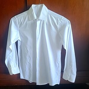 Boys Michael Kors white button up dress shirt, size 12
